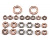 Bushing set, complete (3x6x2.5mm (8), 5x8x2.5mm (4), 4x8x3mm (4), 8x1