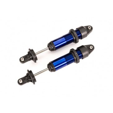 Shocks, GTX, medium (aluminum, blue-anodized) (fully assembled w/o sp