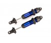 Shocks, GTX, medium (aluminum, blue-anodized) (fully assembled w/o sp