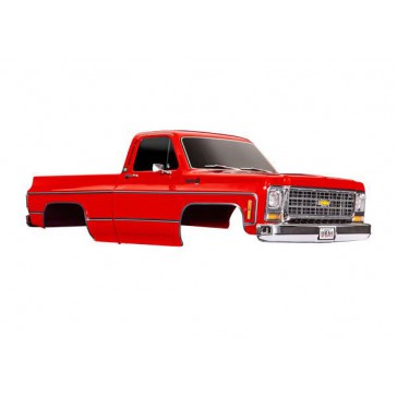 Body, Chevrolet K10 Truck (1979), complete, red (painted, decals appl