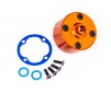 Carrier, differential (aluminum, orange-anodized)/ differential bushi