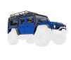 Body, Land Rover Defender, complete, blue (includes grille, side mirr