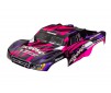 Body, Slash 2WD (also fits Slash VXL & Slash 4X4), pink & purple (pai