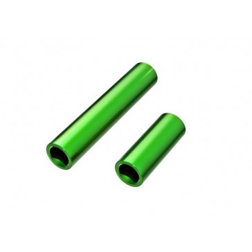 Driveshafts, center, female, 6061-T6 aluminum (green-anodized) (front