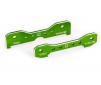 Tie bars, rear, 7075-T6 aluminum (green-anodized) (fits Sledge)