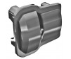 Axle cover, 6061-T6 aluminum (dark titanium-anodized) (2)/ 1.6x12mm B