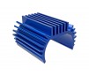 Heat sink, Titan 87T motor (6061-T6 aluminum, blue-anodized)