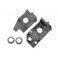 DISC.. Side plates, rear (l&r) (grey) / belt tension cams (2) (grey