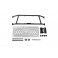 Rear Tailgate Extender for Axial SCX10 III Early Ford Bronco