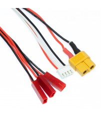 Câble de charge XT60 : 3 Lipo 1S (SR120/mQX/ NEA328)