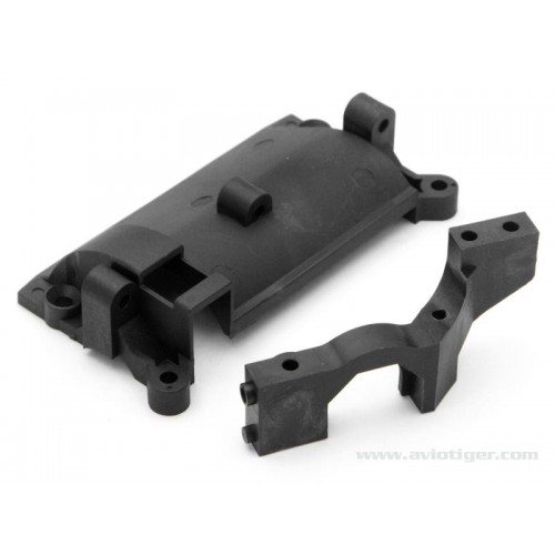 HPI CARBON GRAPHITE REAR BULKHEAD SET HPI-73452 NEW PRO 3 
