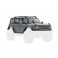 DISC.. Body, Ford Bronco, complete, dark gray (includes grille, side