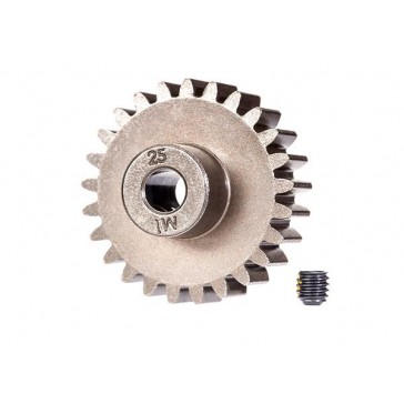 Gear, 25-T pinion (1.0 metric pitch) (fits 5mm shaft)/ set screw (for