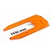 Skidplate, chassis, orange (fits Sledge)