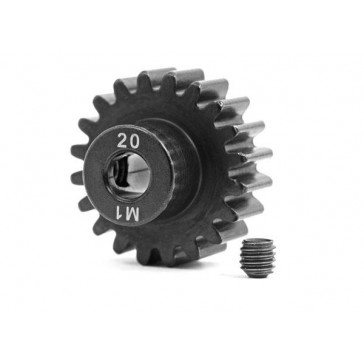 Gear, 20-T pinion (machined, hardened steel) (1.0 metric pitch) (fits