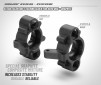 EXTRA ECCENTRIC STEERING BLOCK FOR AERO DISC - RIGHT - GRAPHITE