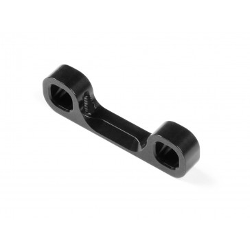 ALU REAR LOWER 1-PIECE SUSPENSION HOLDER - FRONT - BLACK - RF