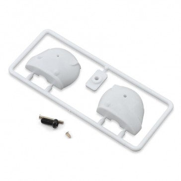 White plastic Helmet for 1/10 F1 body shell [Universal], Type RX