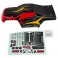 RIVAL MT10 V2 PAINTED BODYSHELL RED/YELLOW