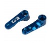 RC10B6.4 FT ST EERING BELLCRANKS, BLUE ALUMIN