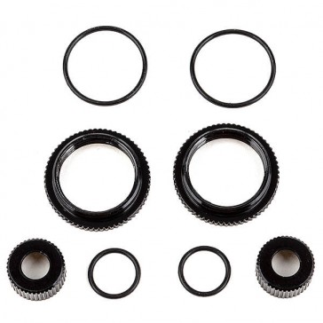 13MM SHOCK COL LAR AND SEAL RETAINER SET, BLA