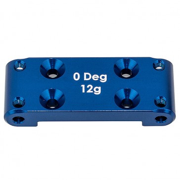 RC10B6.4 FRONT BULKHEAD [0], BLUE ALUMINIUM