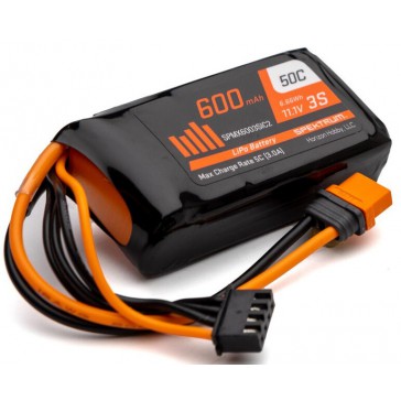600mAh 3S 11.1V 50C LiPo Battery: IC2