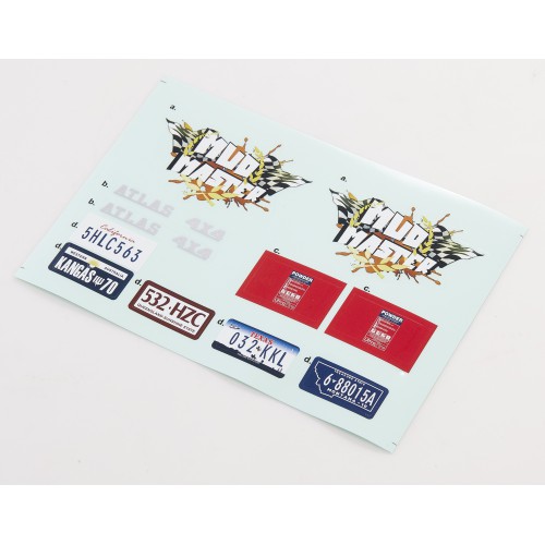 RocHobby 1/10 Atlas CAR DECAL SHEET MCM Group