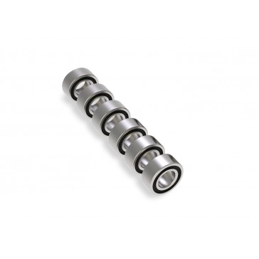 Ball bearing set, transmission, black rubber sealed (contains 3x6x2.5