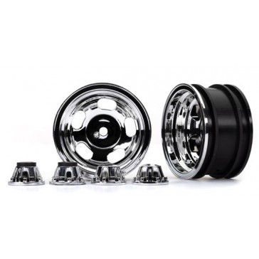 Wheels, 2.2', chrome (2)/ center caps (2) (requires 8255A extended th