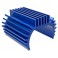 DISC..  Heat sink, Titan 87T motor (6061-T6 aluminum, blue-anodized)