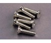 Screws, 4x15mm countersunk machine (6)