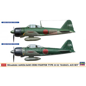 1/72 MITSUBISHI A6M2B/A6M3 ZERO FIGHTER 2 KITS 2437