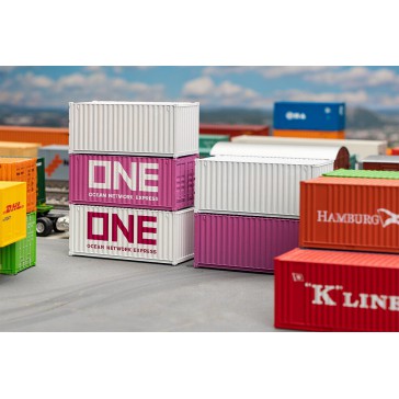 1/87 20' CONTAINER ONE SET 5 STUKS (6/23) *