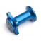 DISC.. FACTORY BLUE RIGHT WHEEL HUB