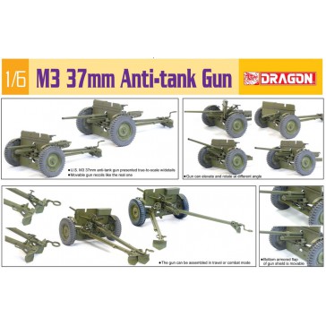 1/6 M3 37MM ANTI-TANK GUN (3/23) *