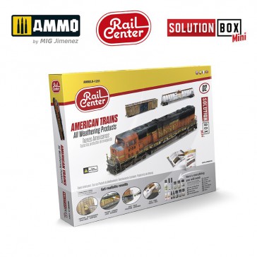 SOLUTION BOX RAIL CENTER n°02 AMERICAN TRAINS WEATHERING