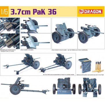 1/6 3.7CM PAK 36 (3/23) *