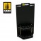 MODULAR SYSTEM SATIN BLACK BRUSH DISPLAY STAND