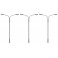1/87 LED-LANTAARNPAAL 2 ARMEN KOUD WIT 3 STUKS (7/23) *