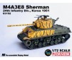 1/72 M4A3E8 SHERMAN TIGER FACE 24TH INFA KOREA '51
