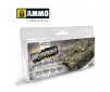 DRYBRUSH SET GREEN COLORS 4 JARS