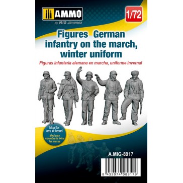 1/72 FIGURES GERMAN INFANTRY MARCH WINTER UNIFORM