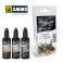 SHADER SET INDUSTRIAL AGED 3 JARS 10ML