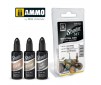 SHADER SET INDUSTRIAL AGED 3 JARS 10ML