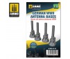 1/35 GERMAN WWII ANTENNA BASES