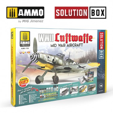 SOLUTION BOX n°18 WWII LUFTWAFFE MID WAR AIRCRAFT