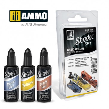 SHADER SET BASIC COLORS 3 JARS 10ML