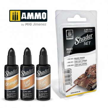 SHADER SET RUST 3 JARS 10ML