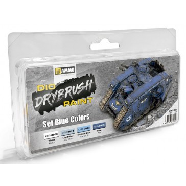 DRYBRUSH SET BLUE COLORS 4 JARS (3/23) *